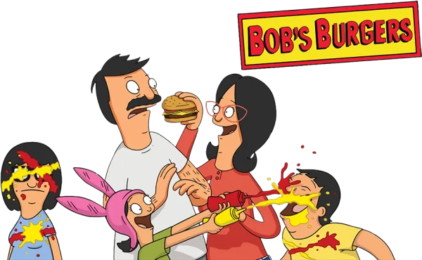 Bob's Burgers Family Food Fight Transparent PNG