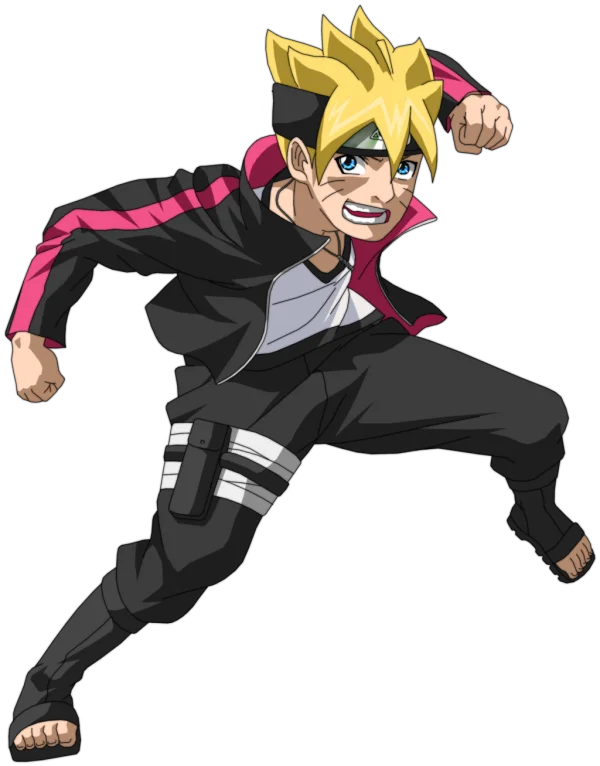 Boruto Uzumaki Action Pose Transparent PNG