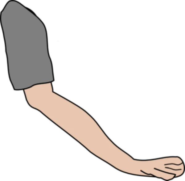 Cartoon Leg with Foot PNG Transparent Background