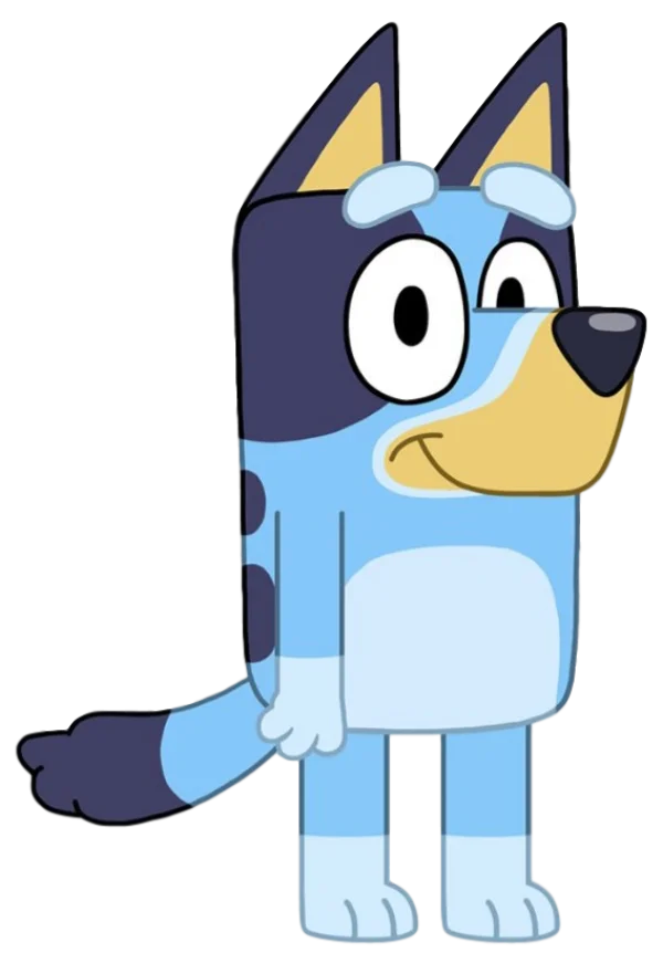 Bluey Cartoon Character PNG Transparent Background
