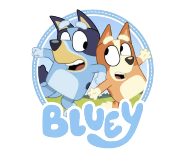 Bluey and Bingo Cartoon Characters PNG Sticker