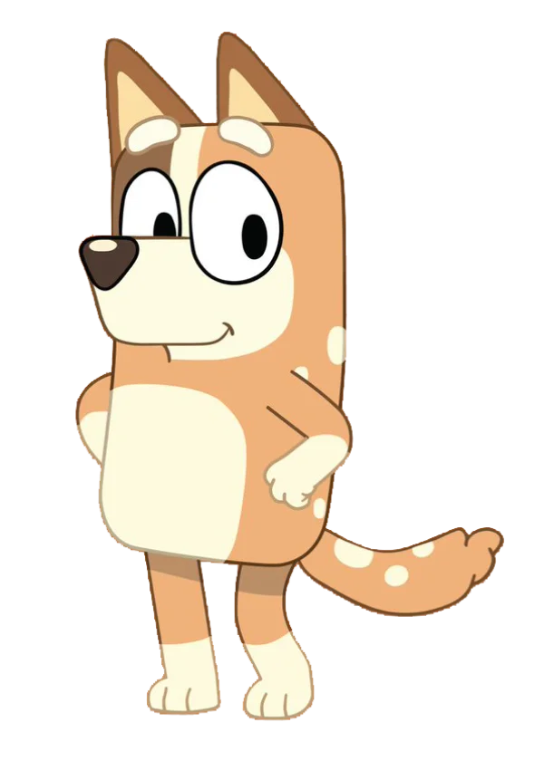 Bingo from Bluey Cartoon Character PNG Transparent