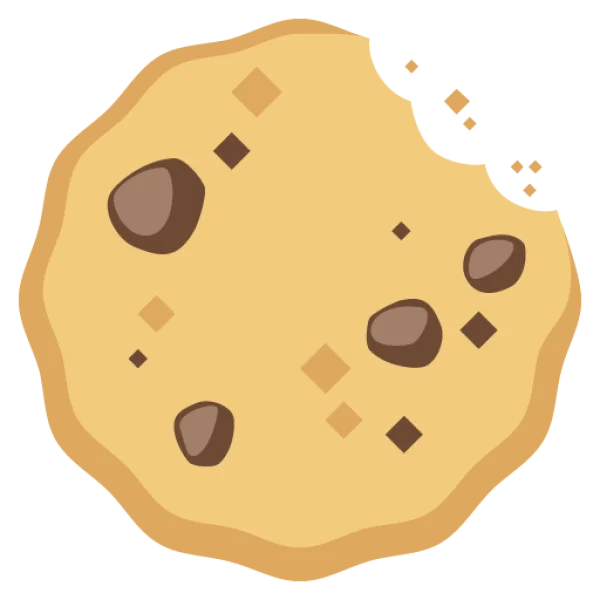 Bitten Chocolate Chip Cookie PNG Transparent Background