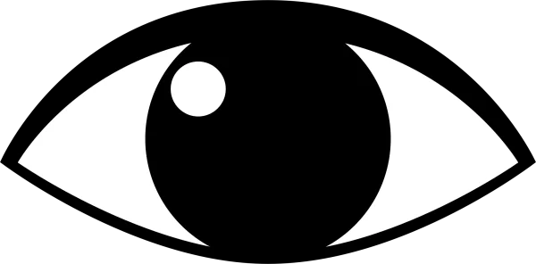 Minimalist Eye Design PNG Transparent