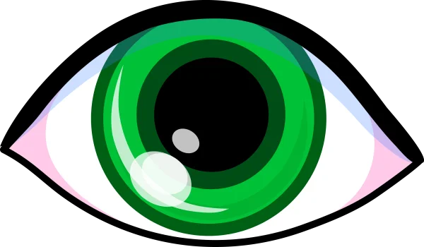 Stylized Green Eye PNG Transparent
