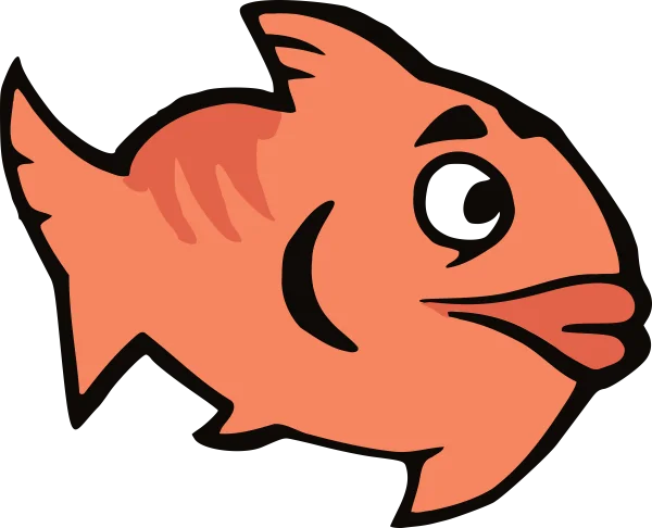 Cute Cartoon Fish PNG Transparent Background