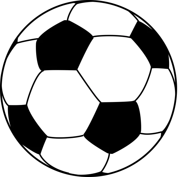 Black and White Soccer Ball PNG Transparent Background