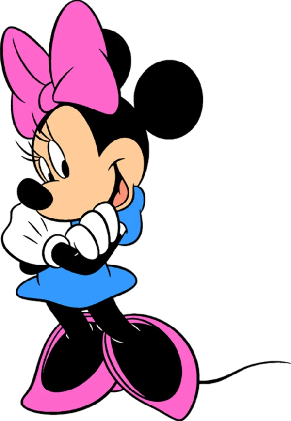 Minnie Mouse Blue Dress Transparent PNG