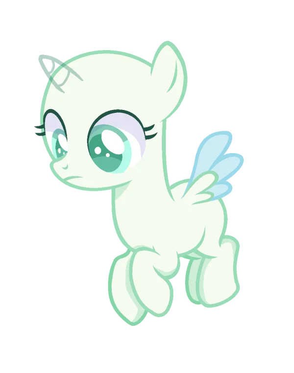 My Little Pony Pegasus Unicorn Base PNG