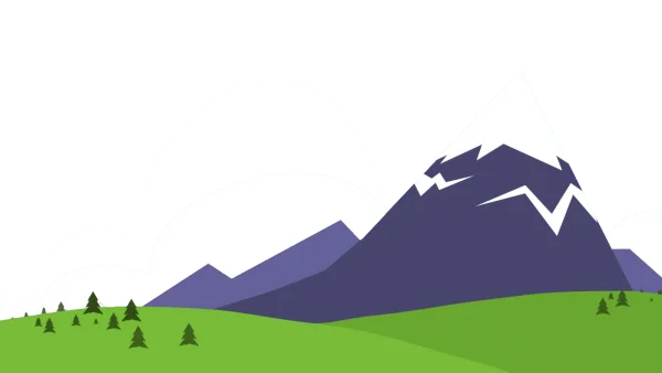 Cartoon Mountain Landscape PNG