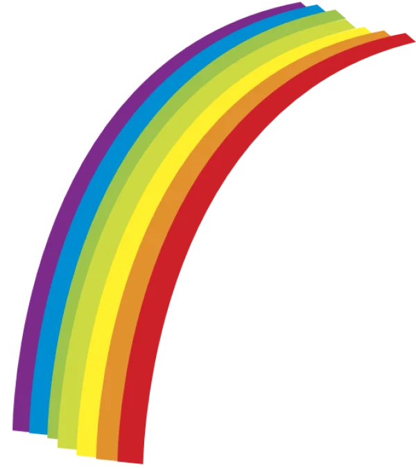 Colorful Rainbow Arch PNG Transparent