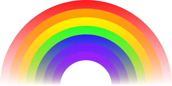Colorful Rainbow Arc PNG Transparent Background