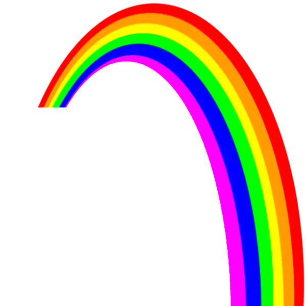 Colorful Rainbow Arch PNG Transparent Background