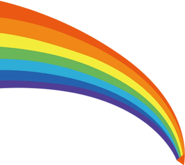 Colorful Rainbow Arch PNG Transparent