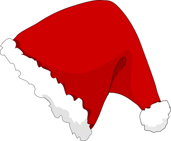 Red Santa Hat PNG Transparent Background