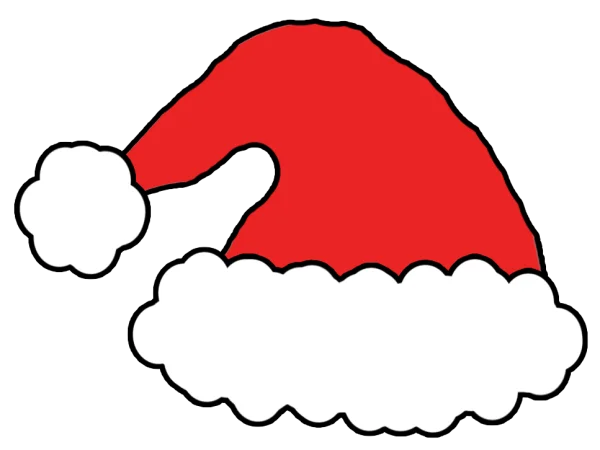 Red Santa Hat PNG Transparent Background