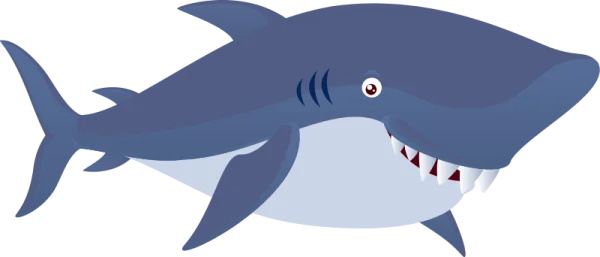 Cartoon Shark Transparent PNG Image