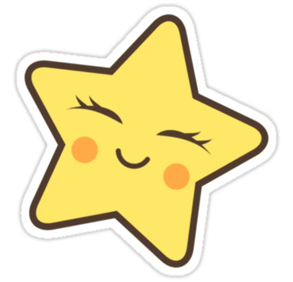 Happy Cartoon Star Icon PNG