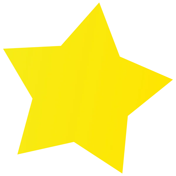 Simple Yellow Star PNG Transparent Background