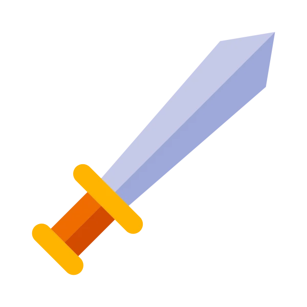 Cartoon Sword PNG Transparent Background
