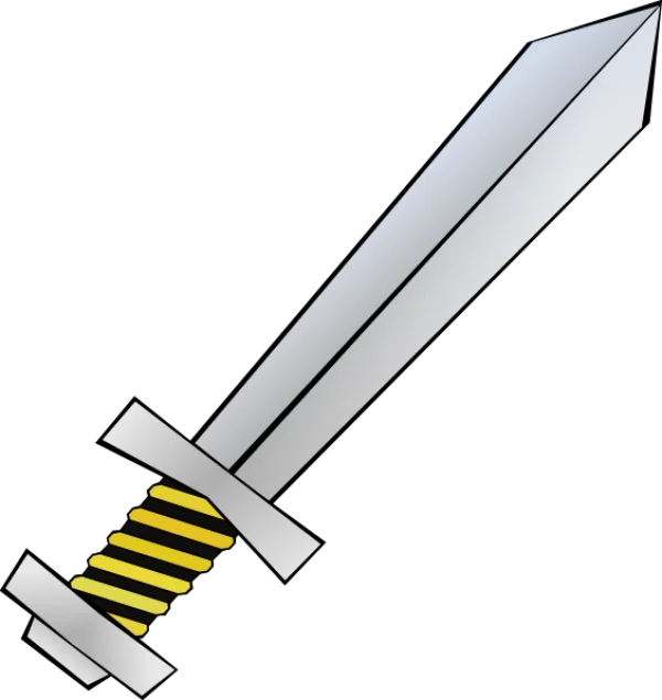 Cartoon Sword PNG Transparent Background