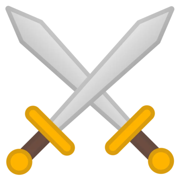 Crossed Swords PNG Transparent Background