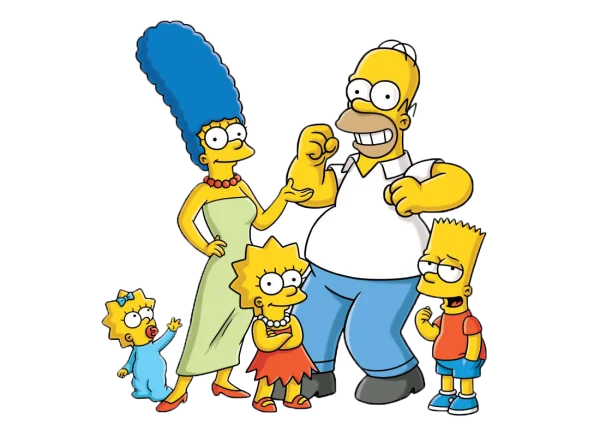 The Simpsons Family PNG Transparent Background