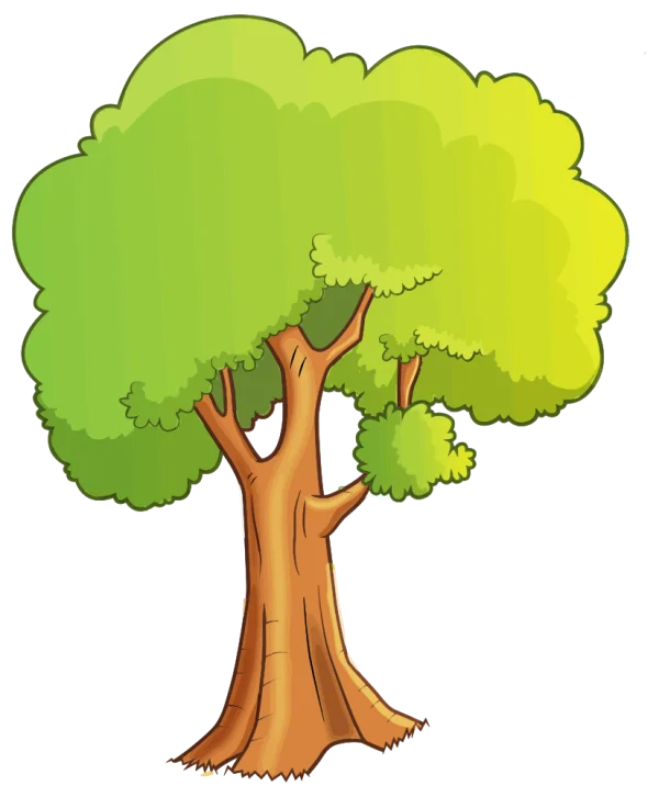 Cartoon Tree PNG Transparent Background