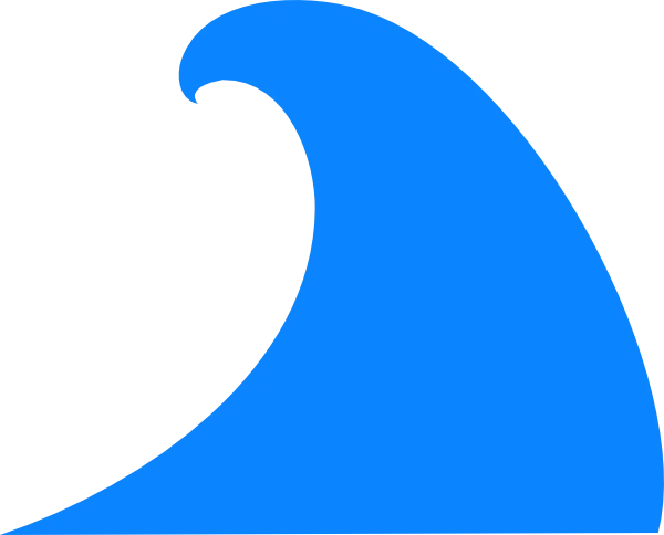 Blue Ocean Wave Graphic PNG Transparent