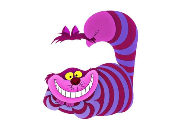 Cheshire Cat Grinning PNG Transparent Background