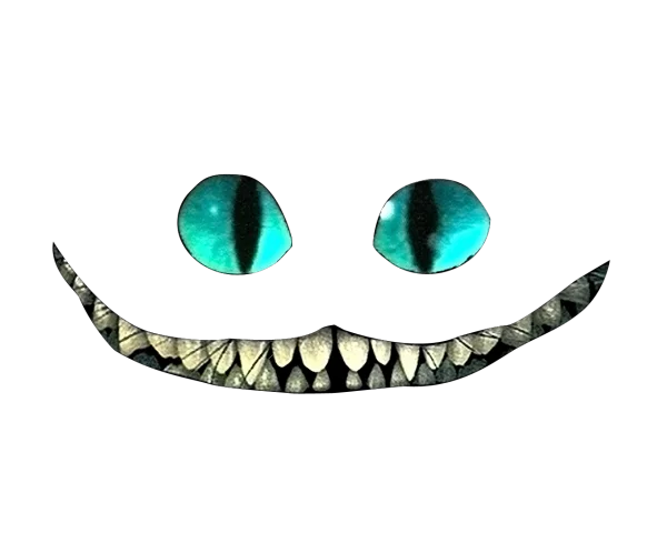 Cheshire Cat Smile and Eyes PNG Transparent
