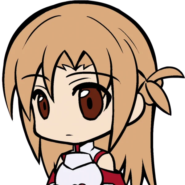 Asuna Chibi Anime Character PNG Transparent