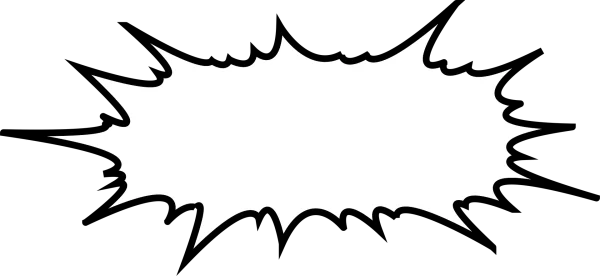 Explosion Speech Bubble PNG Transparent Background