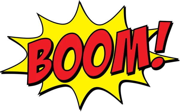 Boom Comic Book Pop Art PNG