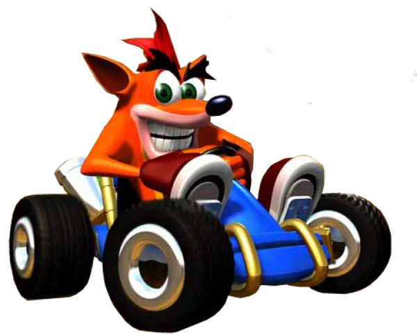Crash Bandicoot Go-Kart Transparent PNG
