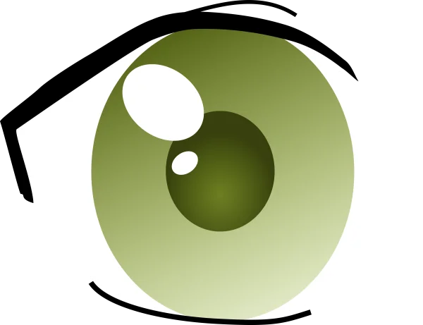 Green Eye Illustration PNG Transparent Background