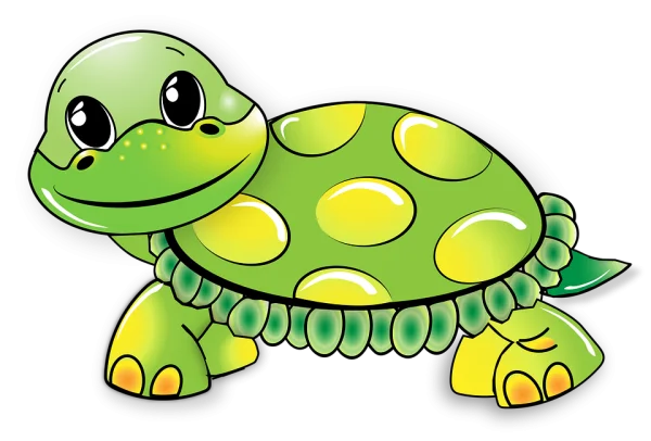 Cute Cartoon Turtle PNG Transparent Background