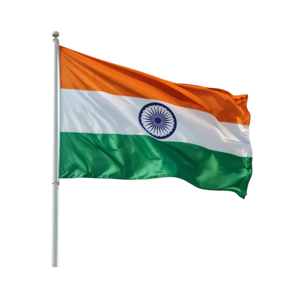 Indian Flag Waving Transparent Background PNG