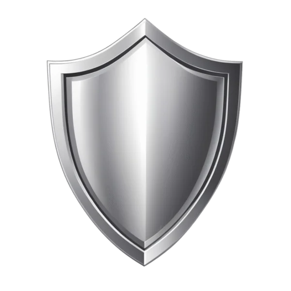 Silver Shield PNG Transparent Background