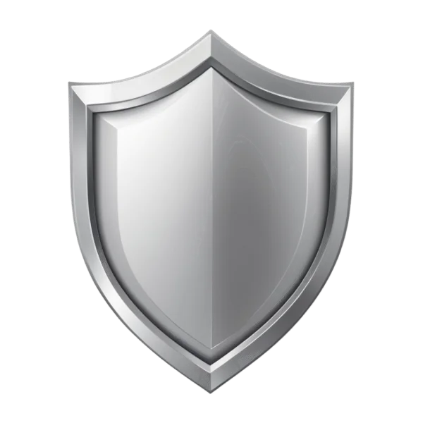 Silver Shield PNG Transparent Background