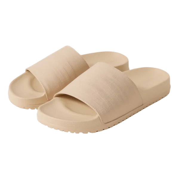 Beige Comfort Slides PNG Transparent Background