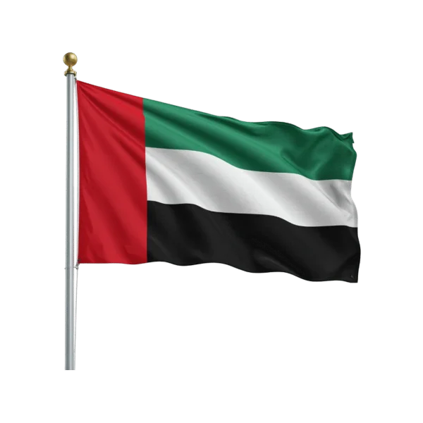United Arab Emirates Flag PNG Transparent Background