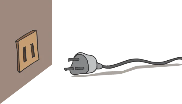 Electrical Plug and Wall Socket PNG Transparent Background