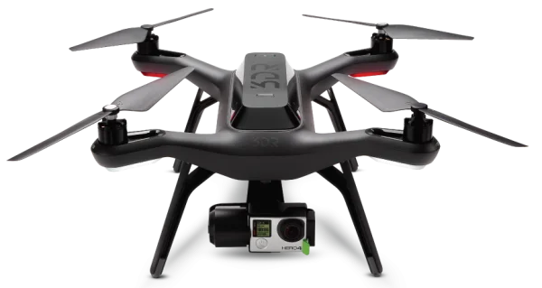 3DR Solo Drone with GoPro HERO4 Camera PNG Transparent Background