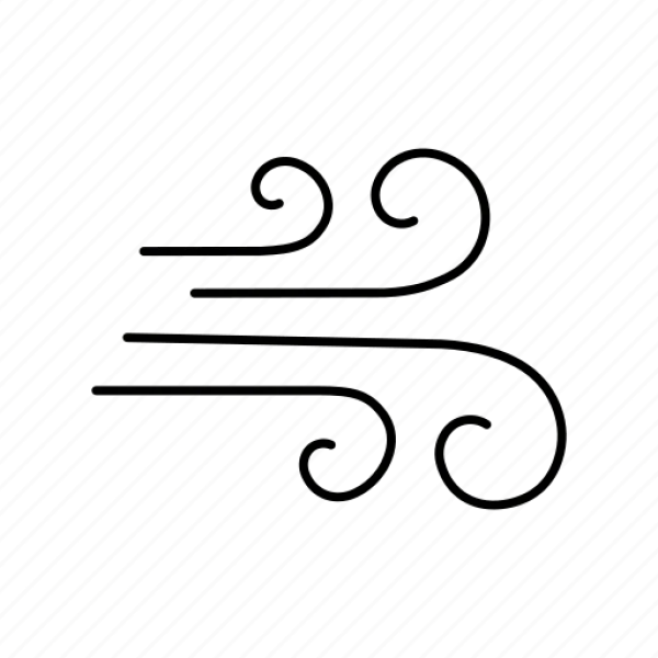 Wind Icon Outline Transparent PNG