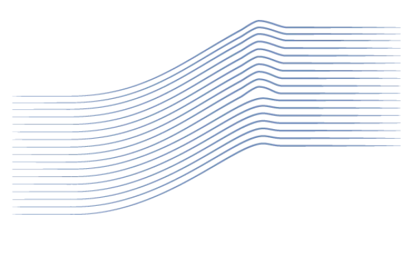 Abstract Blue Wavy Lines Transparent PNG