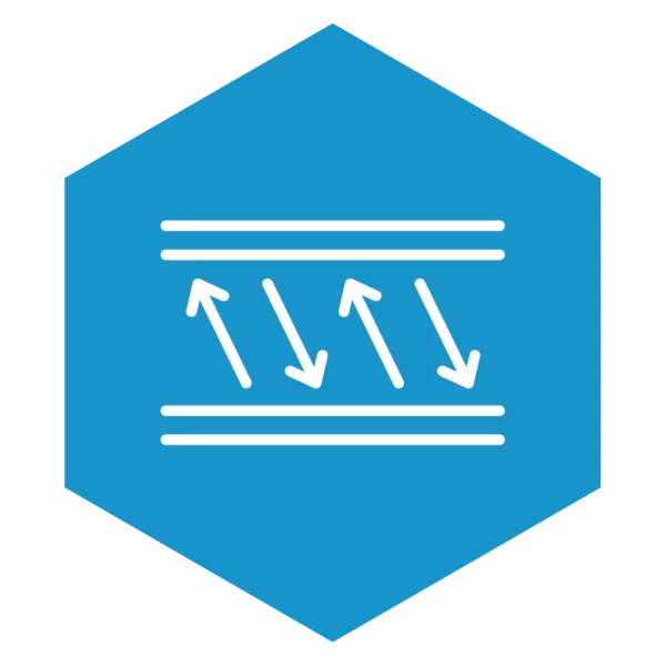 Two Way Flow Icon PNG Transparent Background