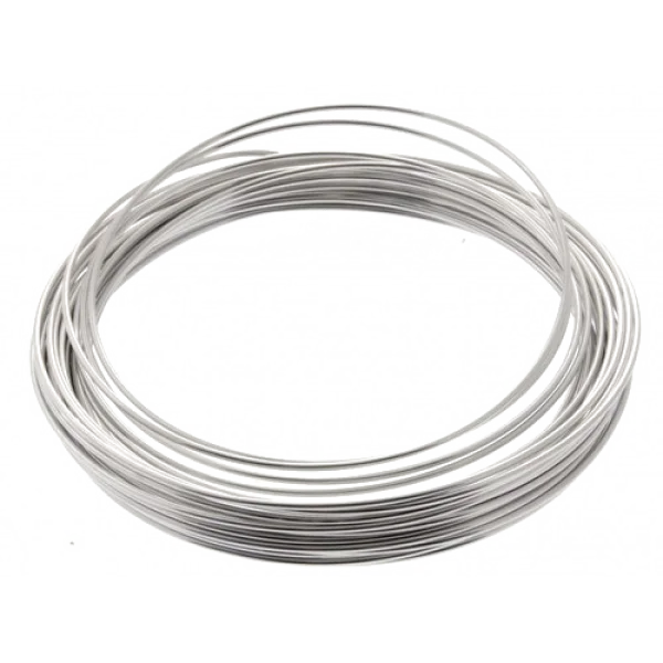 Coiled Silver Wire PNG Transparent Background