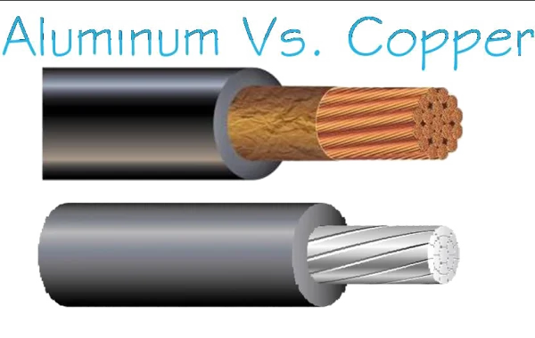 Aluminum vs Copper Electrical Wire Comparison PNG
