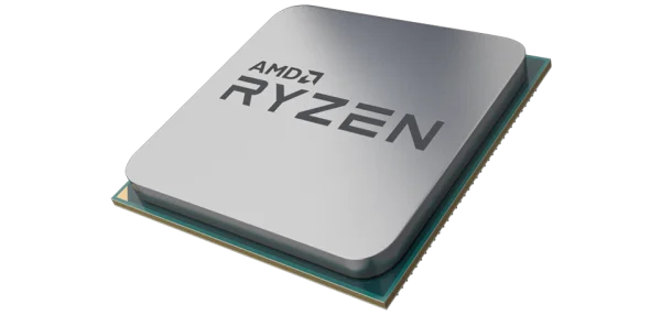 AMD Ryzen CPU Processor PNG Transparent Background